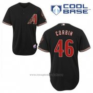 Maglia Baseball Uomo Arizona Diamondbacks 46 Patrick Corbin Nero Alternato Cool Base