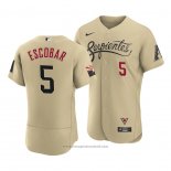 Maglia Baseball Uomo Arizona Diamondbacks Eduardo Escobar 2021 City Connect Autentico Or