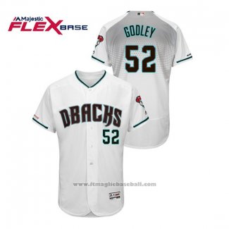 Maglia Baseball Uomo Arizona Diamondbacks Zack Godley Autentico Flex Base Bianco