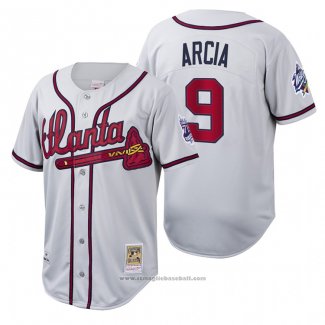 Maglia Baseball Uomo Atlanta Braves Orlando Arcia Cooperstown Collection Autentico Bianco