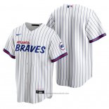 Maglia Baseball Uomo Atlanta Braves Replica 2021 City Connect Bianco