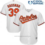 Maglia Baseball Uomo Baltimore Orioles 39 Kevin Gausman Bianco Cool Base