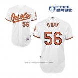 Maglia Baseball Uomo Baltimore Orioles 56 Darren O'day Bianco Home Cool Base