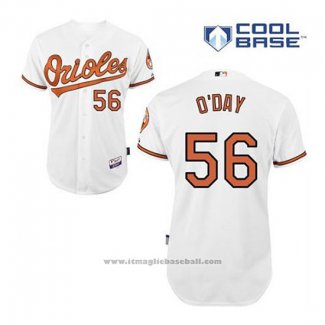 Maglia Baseball Uomo Baltimore Orioles 56 Darren O'day Bianco Home Cool Base