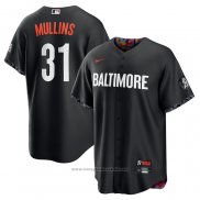 Maglia Baseball Uomo Baltimore Orioles Cedric Mullins 2023 City Connect Replica Nero