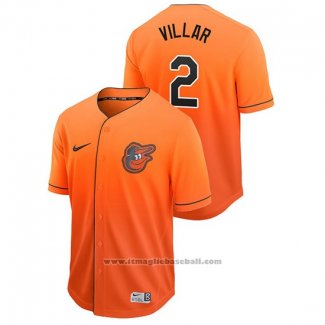 Maglia Baseball Uomo Baltimore Orioles Jonathan Villar Fade Autentico Arancione