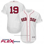 Maglia Baseball Uomo Boston Red Sox 19 Jackie Bradley Jr. Bianco Giocatore Flex Base