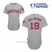 Maglia Baseball Uomo Boston Red Sox 19 Koji Uehara Grigio Cool Base