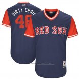 Maglia Baseball Uomo Boston Red Sox 2017 Little League World Series 46 Craig Kimbrel Blu