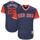 Maglia Baseball Uomo Boston Red Sox 2017 Little League World Series Rick Porcello Blu