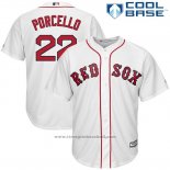 Maglia Baseball Uomo Boston Red Sox 22 Rick Porcello Bianco Cool Base
