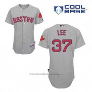 Maglia Baseball Uomo Boston Red Sox 37 Bill Lee Grigio Cool Base