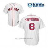 Maglia Baseball Uomo Boston Red Sox 8 Carl Yastrzemski Bianco Home Cool Base