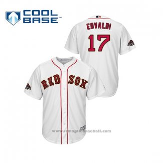 Maglia Baseball Uomo Boston Red Sox Nathan Eovaldi 2019 Gold Program Cool Base Bianco