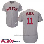 Maglia Baseball Uomo Boston Red Sox Rafael Devers Grigio Flex Base