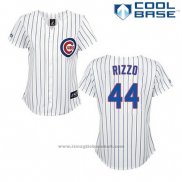 Maglia Baseball Uomo Chicago Cubs 44 Anthony Rizzo Bianco Cool Base
