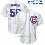 Maglia Baseball Uomo Chicago Cubs 56 Hector Rondon Bianco Cool Base