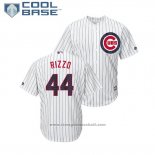 Maglia Baseball Uomo Chicago Cubs Anthony Rizzo 2018 Stars & Stripes Cool Base Bianco