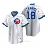 Maglia Baseball Uomo Chicago Cubs Frank Schwindel Cooperstown Collection Home Bianco