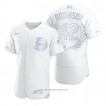 Maglia Baseball Uomo Chicago Cubs Jackie Robinson Award Collection Retired Bianco