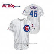 Maglia Baseball Uomo Chicago Cubs Pedro Strop Autentico Flex Base Bianco Blu