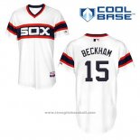 Maglia Baseball Uomo Chicago White Sox 15 Gordon Beckham Bianco Alternato Cool Base