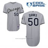 Maglia Baseball Uomo Chicago White Sox John Danks 50 Grigio Cool Base