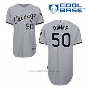 Maglia Baseball Uomo Chicago White Sox John Danks 50 Grigio Cool Base