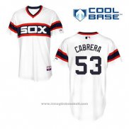 Maglia Baseball Uomo Chicago White Sox Melky Cabrera 53 Bianco Alternato Cool Base