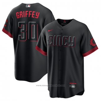 Maglia Baseball Uomo Cincinnati Reds Ken Griffey JR. 2023 City Connect Replica Nero