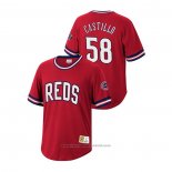 Maglia Baseball Uomo Cincinnati Reds Luis Castillo Cooperstown Collection Rosso