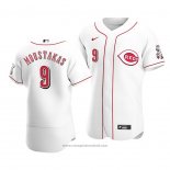 Maglia Baseball Uomo Cincinnati Reds Mike Moustakas Autentico Primera Bianco