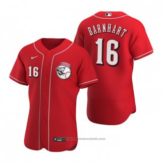 Maglia Baseball Uomo Cincinnati Reds Tucker Barnhart Autentico 2020 Alternato Rosso