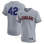 Maglia Baseball Uomo Cleveland Guardians Road 2024 Jackie Robinson Day Elite Grigio