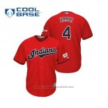Maglia Baseball Uomo Cleveland Indians Bradley Zimmer 2019 All Star Patch Cool Base Rosso