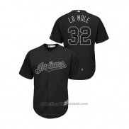 Maglia Baseball Uomo Cleveland Indians Franmil Reyes 2019 Players Weekend La Mole Replica Nero