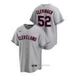 Maglia Baseball Uomo Cleveland Indians Mike Clevinger Road Replica Grigio