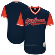 Maglia Baseball Uomo Cleveland Indians Players Weekend 2017 Personalizzate Blu