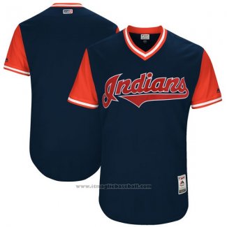 Maglia Baseball Uomo Cleveland Indians Players Weekend 2017 Personalizzate Blu