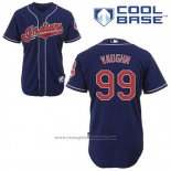 Maglia Baseball Uomo Cleveland Indians Ricky Vaughn 99 Blu Alternato Cool Base
