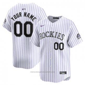 Maglia Baseball Uomo Colorado Rockies Home Limited Personalizzate Bianco