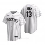 Maglia Baseball Uomo Colorado Rockies Zac Veen Replica 2020 Bianco