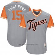 Maglia Baseball Uomo Detroit Tigers 2017 Little League World Series Mikie Mahtook Grigio