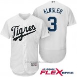 Maglia Baseball Uomo Detroit Tigers 3 Lan Klnsler Bianco Hispanic Heritage Flex Base Giocatore