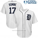 Maglia Baseball Uomo Detroit Tigers Andrew Romine Bianco Cool Base