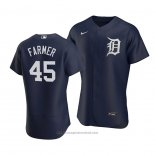 Maglia Baseball Uomo Detroit Tigers Buck Farmer Alternato Autentico Blu