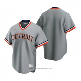 Maglia Baseball Uomo Detroit Tigers Cooperstown Collection Road Grigio