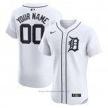 Maglia Baseball Uomo Detroit Tigers Home Elite Personalizzate Bianco