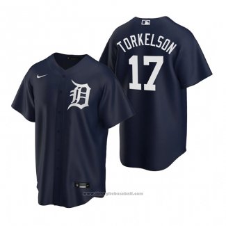 Maglia Baseball Uomo Detroit Tigers Spencer Torkelson Replica Alternato Blu