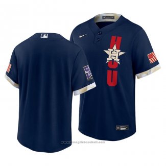 Maglia Baseball Uomo Houston Astros 2021 All Star Replica Blu